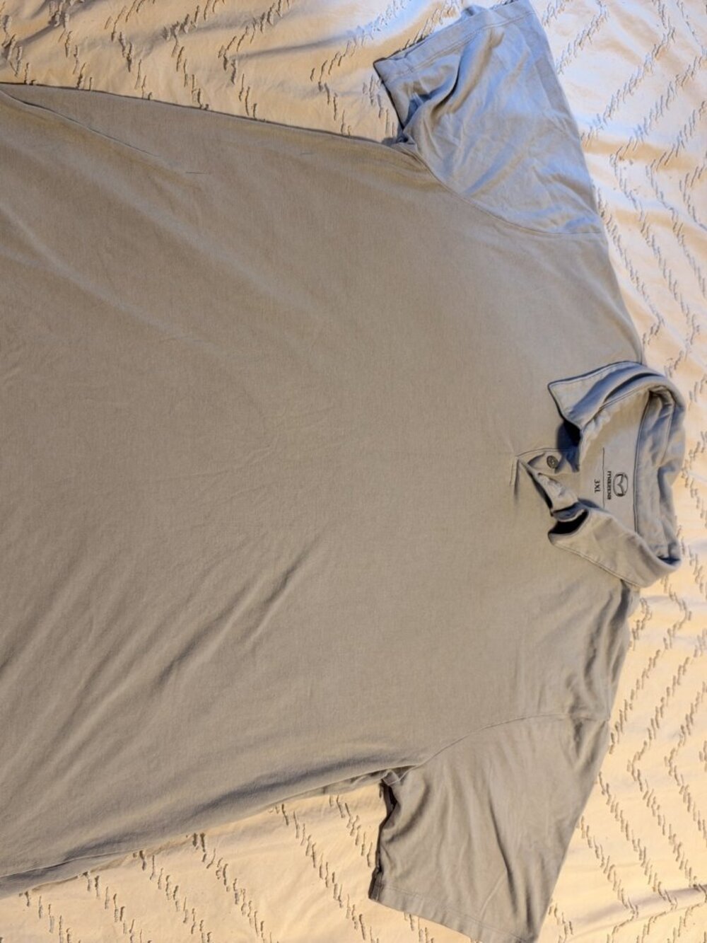 Mazda Collection Bamboo Polo Shirt Men's 3XL Gray Soft Rayon Employee Exclusive